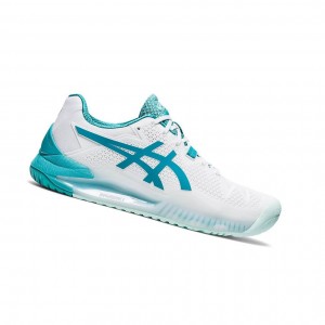 Asics GEL-RESOLUTION 8 (D) Tennisschuhe Damen Weiß | 063YFZQDO