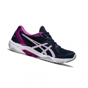 Asics GEL-ROCKET 10 Volleyballschuhe Damen Blau Weiß | 396PTOBGQ
