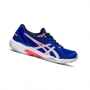 Asics GEL-ROCKET 10 Volleyballschuhe Damen Blau Weiß | 483CAKMVE