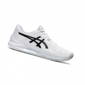 Asics GEL-Resolution 8 Tennisschuhe Herren Weiß Schwarz | 158LUVDCM