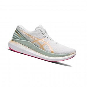 Asics GLIDERIDE 2 NEW STRONG Laufschuhe Damen Weiß | 423FHXOJT