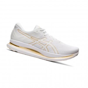 Asics GLIDERIDE Laufschuhe Damen Weiß | 138GRHVDZ