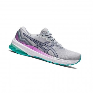 Asics GT-1000 11 Laufschuhe Damen Grau Blau | 457SRCKYO