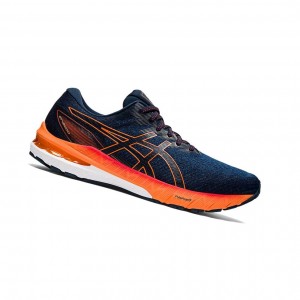 Asics GT-2000 10 (2E) Laufschuhe Herren Blau Orange | 354VOQNLF