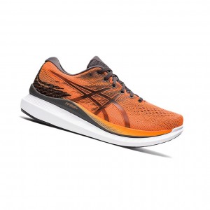 Asics GlideRide 3 Laufschuhe Herren Orange Schwarz | 628LBWCGI