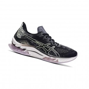 Asics KINSEI BLAST Laufschuhe Damen Schwarz Gelb | 549OXRFVI