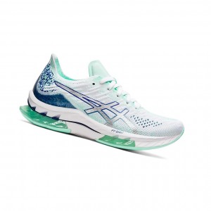 Asics KINSEI BLAST Laufschuhe Damen Weiß Silber | 293YNTMGR