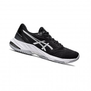 Asics NETBURNER BALLISTIC FF 3 Volleyballschuhe Damen Schwarz Silber | 846IBPJXR
