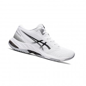 Asics NETBURNER BALLISTIC FF MT 3 Volleyballschuhe Damen Weiß Schwarz | 357IZVSLQ
