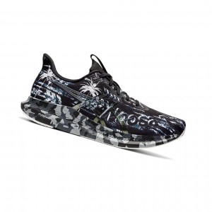 Asics NOOSA TRI 14 Laufschuhe Herren Schwarz Silber | 561VBLZIK
