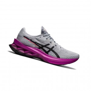 Asics NOVABLAST Laufschuhe Damen Grau | 214LBDZYI