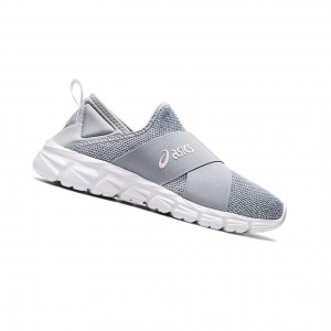 Asics QUANTUM LYTE SLIP-ON Sneakers Damen Grau Rosa | 941GDLKIE