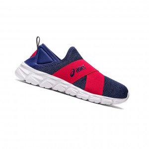 Asics QUANTUM LYTE SLIP-ON Sneakers Herren Indigo Blau Rot | 126OFXMHT