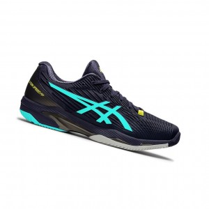 Asics SOLUTION SPEED FF 2 Tennisschuhe Herren Indigo Mintfarben | 395DHOJGF