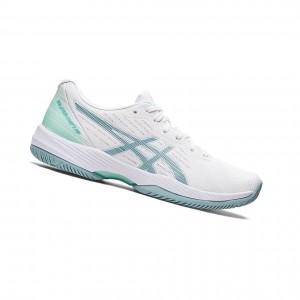 Asics SOLUTION SWIFT FF Tennisschuhe Damen Weiß Blau | 914AUBZLP