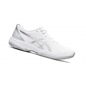 Asics SOLUTION SWIFT FF Tennisschuhe Damen Weiß Silber | 593HDLTEX