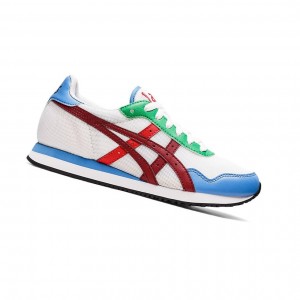 Asics TIGER RUNNER Sneakers Damen Weiß Bordeaux | 365IKNTVQ