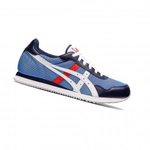 Asics TIGER RUNNER Sneakers Herren Blau Weiß | 482ITAGQP
