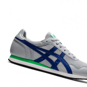 Asics TIGER RUNNER Sneakers Herren Grau Blau | 841EFNHSO