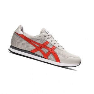 Asics TIGER RUNNER Sneakers Herren Grau Rot | 196JITOXY