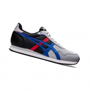 Asics TIGER RUNNER Sneakers Herren Grau Blau | 724THDARF