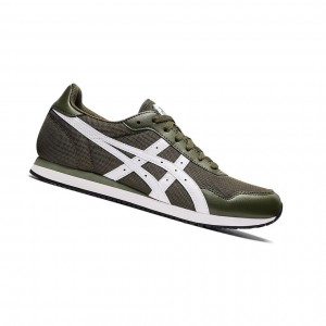 Asics TIGER RUNNER Sneakers Herren Olivgrün Weiß | 035QKFGDH