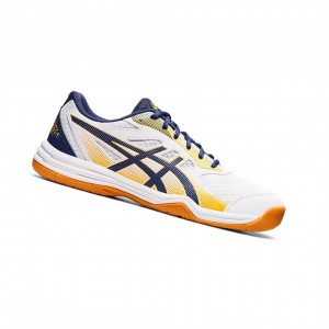 Asics UPCOURT 5 Volleyballschuhe Herren Weiß Tiefes | 470ACTDRH